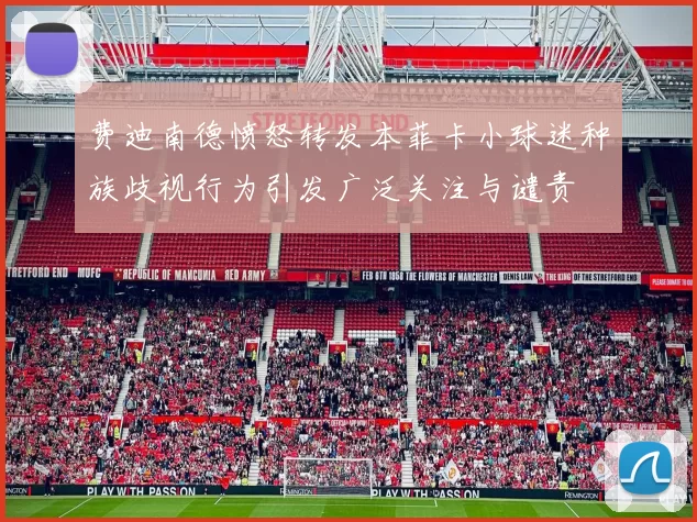费迪南德愤怒转发本菲卡小球迷种族歧视行为引发广泛关注与谴责